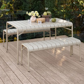 Temple &amp; Webster Otti Steel Outdoor Dining Set