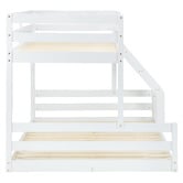 Temple &amp; Webster Juniper Single Over Double Lowline Bunk Bed