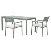 Temple &amp; Webster 6 Seater Kamari Aluminium Outdoor Dining Table