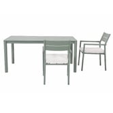 Temple &amp; Webster 6 Seater Kamari Aluminium Outdoor Dining Table