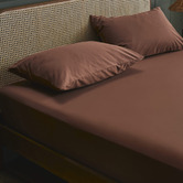 Temple &amp; Webster 400TC Bamboo &amp; Cotton Fitted Sheet Set