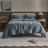 Temple &amp; Webster 400TC Bamboo &amp; Cotton Fitted Sheet Set