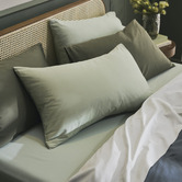Temple &amp; Webster 400TC Bamboo &amp; Cotton Fitted Sheet Set