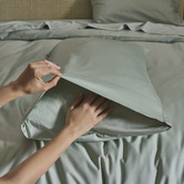 Temple &amp; Webster 400TC Bamboo &amp; Cotton Fitted Sheet Set