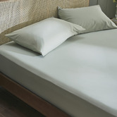 Temple &amp; Webster 400TC Bamboo &amp; Cotton Fitted Sheet Set