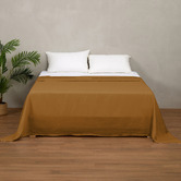 Temple &amp; Webster Pure French Flax Linen Flat Sheet