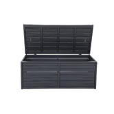 Temple &amp; Webster 2 Seater Malibu Aluminium Outdoor Storage Bench
