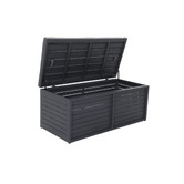 Temple &amp; Webster 2 Seater Malibu Aluminium Outdoor Storage Bench
