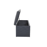 Temple &amp; Webster 2 Seater Malibu Aluminium Outdoor Storage Bench