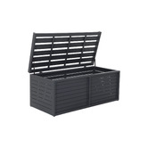 Temple &amp; Webster 2 Seater Malibu Aluminium Outdoor Storage Bench