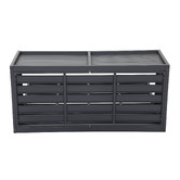 Temple &amp; Webster 2 Seater Malibu Aluminium Outdoor Storage Bench
