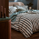 Temple &amp; Webster Sutton Cotton &amp; Linen Fitted Sheet Set
