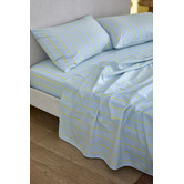 Temple &amp; Webster Juno Stripe Australian Cotton Sheet Set