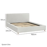 Temple &amp; Webster Hyde Upholstered Bed