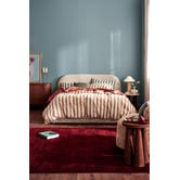 Temple &amp; Webster Emery Upholstered Gas Lift Storage Bed Frame