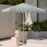 Temple &amp; Webster 2.7m Scalloped Market Umbrella