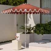Temple &amp; Webster 2.7m Scalloped Market Umbrella