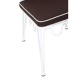 Temple &amp; Webster Shelly Wavy Steel Outdoor Dining Chairs