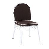 Temple &amp; Webster Shelly Wavy Steel Outdoor Dining Chairs