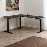 Temple &amp; Webster Leo Electric Sit &amp; Stand Corner Desk