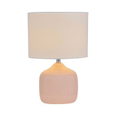 Temple &amp; Webster Darcy Ceramic &amp; Linen Bedside Lamp