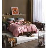 Temple &amp; Webster Pure French Flax Linen Quilt Cover Set