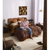 Temple &amp; Webster Pure French Flax Linen Quilt Cover Set