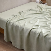 Temple &amp; Webster Pure French Flax Linen Flat Sheet
