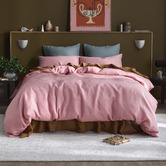 Temple &amp; Webster Pure French Flax Linen Quilt Cover Set