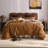 Temple &amp; Webster Pure French Flax Linen Quilt Cover Set