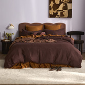 Temple &amp; Webster Pure French Flax Linen Quilt Cover Set