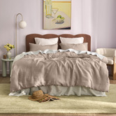 Temple &amp; Webster Pure French Flax Linen Quilt Cover Set