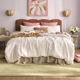 Temple &amp; Webster Pure French Flax Linen Quilt Cover Set