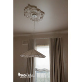 Temple &amp; Webster Tamsin Organic Linen Pendant Light