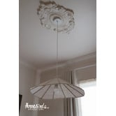 Temple &amp; Webster Tamsin Organic Linen Pendant Light