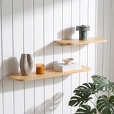 Temple &amp; Webster 2 Piece Fletcher Floating Wall Shelf Set