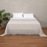 Temple &amp; Webster Pure French Flax Linen Flat Sheet