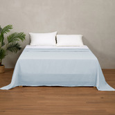 Temple &amp; Webster Pure French Flax Linen Flat Sheet