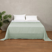 Temple &amp; Webster Pure French Flax Linen Flat Sheet