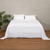 Temple &amp; Webster Pure French Flax Linen Flat Sheet