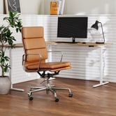 Temple &amp; Webster Leo Electric Sit &amp; Stand Corner Desk