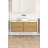 Temple &amp; Webster Viola-Look 1200mm Wall Hung Single Vanity