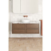 Temple &amp; Webster Viola-Look 1200mm Wall Hung Single Vanity