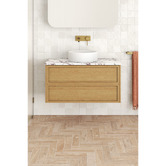 Temple &amp; Webster Viola-Look 900mm Wall Hung Single Vanity