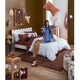 Temple &amp; Webster Juno Stripe Australian Cotton Quilt Cover Set