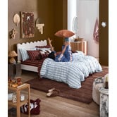 Temple &amp; Webster Juno Stripe Australian Cotton Quilt Cover Set