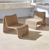 Temple &amp; Webster Amori Wicker Outdoor Lounge Chairs
