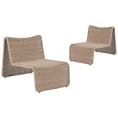 Temple &amp; Webster Amori Wicker Outdoor Lounge Chairs