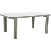 Temple &amp; Webster 6 Seater Stax Sintered Stone Outdoor Dining Table