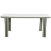 Temple &amp; Webster 6 Seater Stax Sintered Stone Outdoor Dining Table